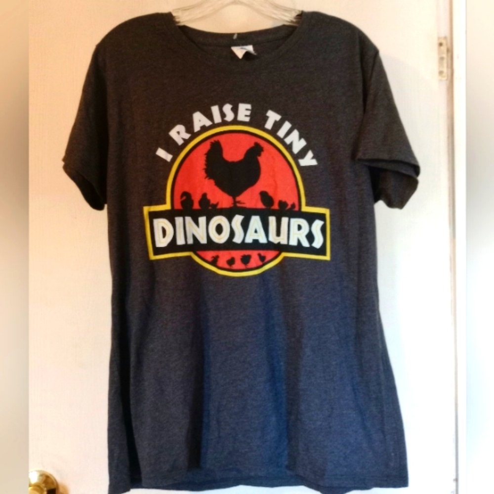 I RAISE TINY‎ DINOSAURS T-Shirt Sz.Large